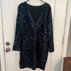 Sequin black dress